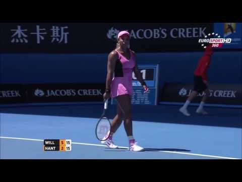 Serena Williams vs  Daniela Hantuchova AO 2014 Highlights