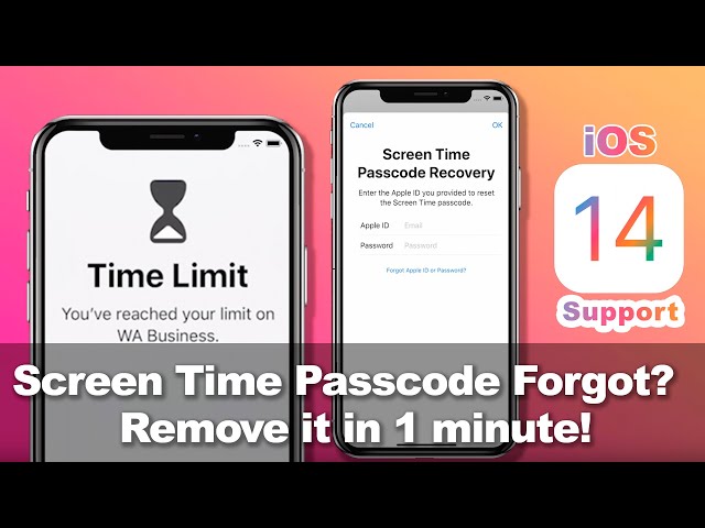 Screen Time Passcode Forgot? Remove it in 1minute! Works on iOS16,15,14 [iPhone,iPad,iPod Touch]