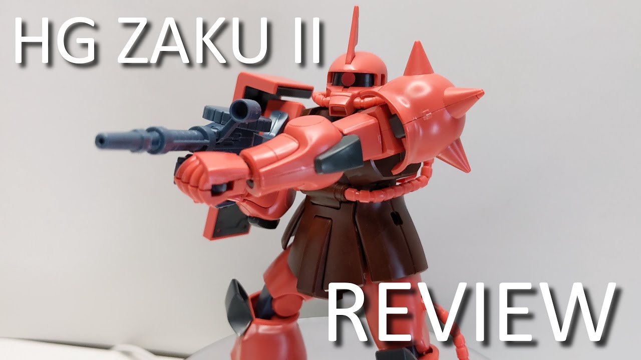 1/144 HG Zaku II Char's Custom Gunpla Review