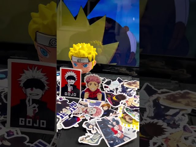 Vídeo relacionado con Jujutsu Anime Pegatinas Pack 100 PCS |Pegatinas para automóvil, computadora portátil, botellas de agua, pegatinas para adolescentes Calcomanías de vinilo lindas