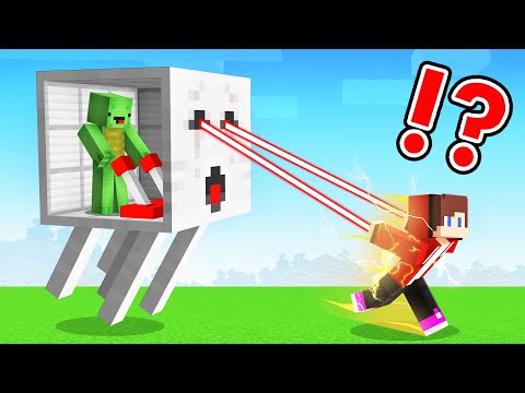 Mikey Spikey - JJ OVERSPEED Speedrunner vs Mikey GHAST Hunter in Minecraft (Maizen)