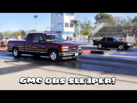 SLEEPER OBS '97 GMC SLE SIERRA 1/2 TON EXT CAB! PUMP GAS PROCHARGED SBC! DAILY DRIVER! BYRON!
