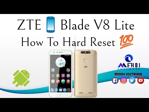 ZTE📱Blade V8 Lite How To Hard Reset💯طريقة عمل الفورمات وإعادة ضبط إعدادات المصنع