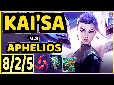 GHOST (KAI'SA) vs APHELIOS - 8/2/5 KDA BOTTOM ADC GAMEPLAY - KR Ranked MASTER