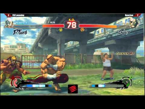 [Tokyo Gameshow 2014 USF4 Grand Finals FT5] Bonchan (Sagat) vs pepeday (El Fuerte)