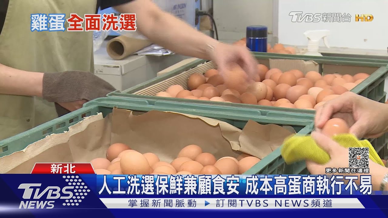 農委會「顧食安」推雞蛋全面洗選! 業者憂損耗率
