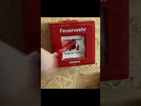 Feueralarm auslösen (ist mein eigener) #firealarm #brandmeldetechnik #viral