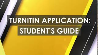 Access Turnitin via UUM Portal for Students