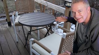 Patio Wicker Chairs Set of 2 Balcony Rattan Chairs Assembly Review