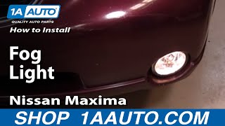 How to Replace Fog / Driving Lights 00-01 Nissan Maxima