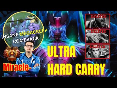 Miracle's TB UNBELIEVABLE Mega Creep COMEBACK VS 3 HARD CARRY INTENSE GAMEPLAY