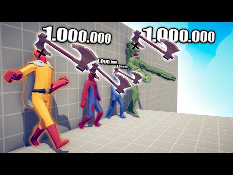 1.000.000 DAMAGE AXE THROWER vs UNITS - TABS | Totally Accurate Battle Simulator 2023
