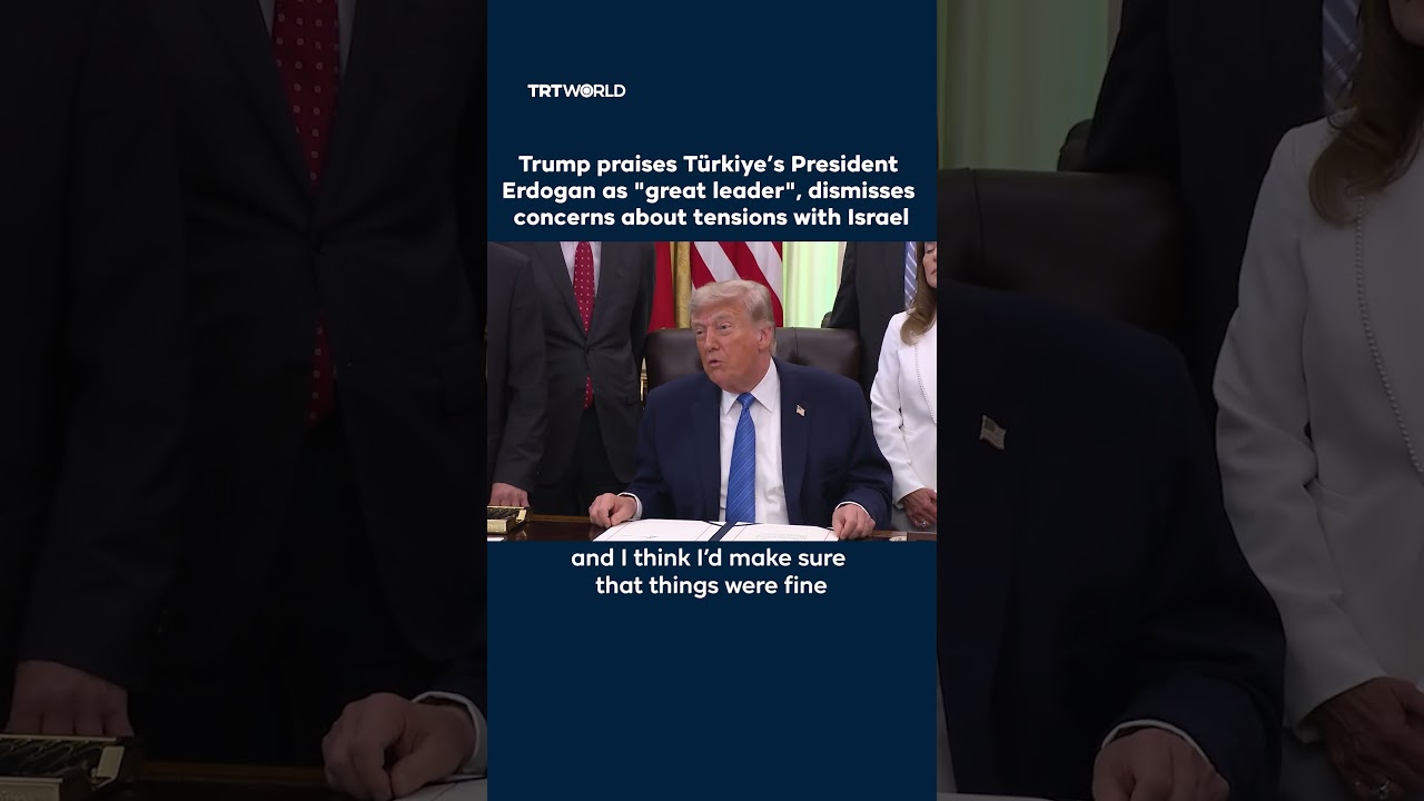 Trump calls Erdogan 'a hell of a leader,' downplays Turkey-Israel tensions