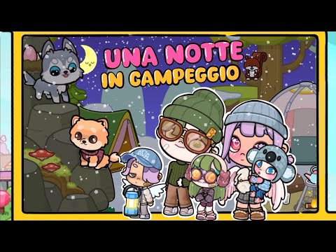 avatar world family roleplay| Una notte turbolenta al campeggio: bufera in arrivo 💚🧟‍♀️💜
