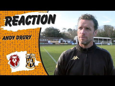 Reaction | Andy Drury | Hastings United 2-1 Folkestone Invicta | Isthmian Premier Division