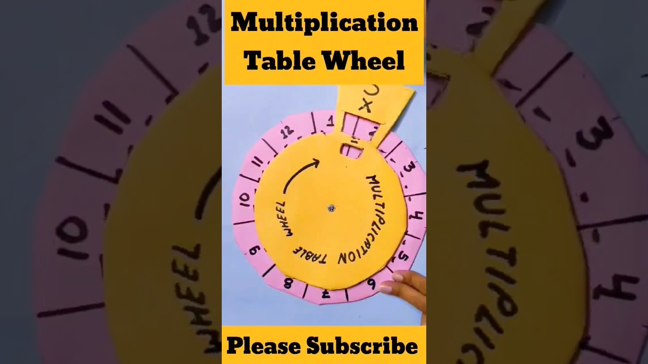 Multiplication Table wheel #viral #3d video #viral short