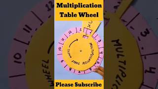 Multiplication Table wheel #viral #3d video #viral short