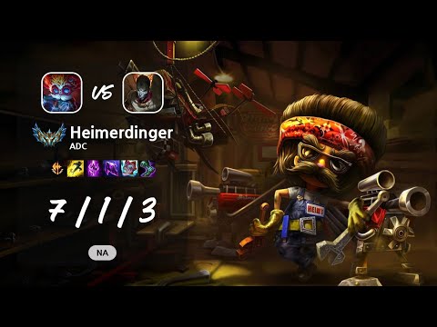 Heimerdinger ADC vs Jhin - NA Challenger Patch 13.10