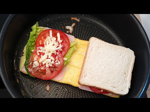2 verschiedene Ei Toast in einer Pfanne! Super Zeitersparnis! Das perfekte Frühstück!