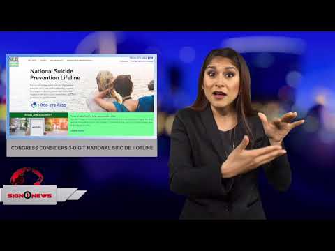 Congress considers 3-digit national suicide hotline (ASL - 3.5.18)