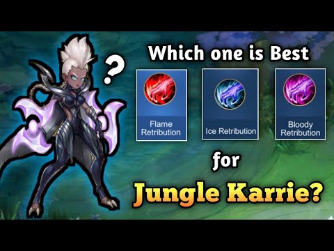 BEST RETRIBUTION FOR JUNGLE KARRIE | Karrie Best Build 2022 | Mobile Legends