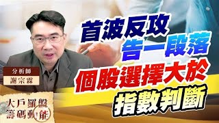 首波反攻告一段落個股選擇大於指數判斷 (圖)