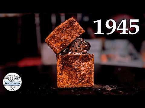 1945 USA Zippo Lighter Restoration From The War - Bringing an Old Zippo Back to Life