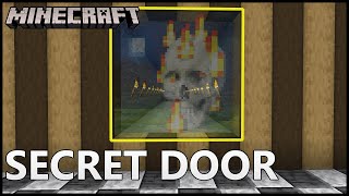 How To Make A SECRET PAINTING DOOR In MINECRAFT