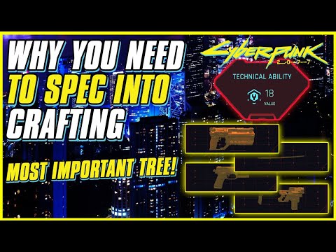 WHY CRAFTING IS THE BEST SKILL TREE IN CYBERPUNK 2077 | How To Craft Rare Mods | Crafting Guide