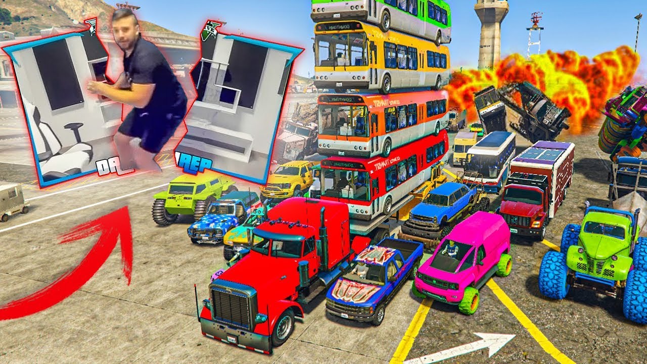 EL ÚLTIMO EXPLOTA CON COCHES ALEATORIOS PERO SE ROMPE MI CASA!! - GTA 5 ONLINE