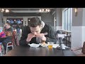 David Greenberg tastes Sky Carp's newest menu items ahead of inaugural home opener