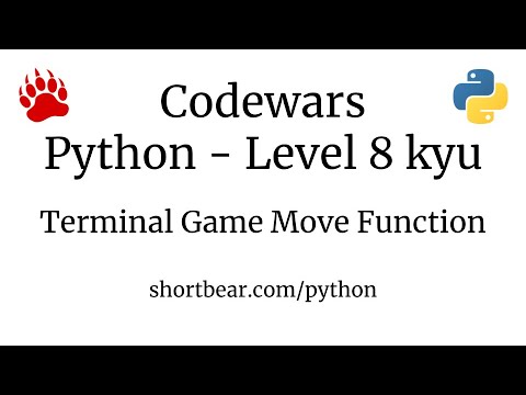 Codewars Python Grasshopper Terminal Game Move Function