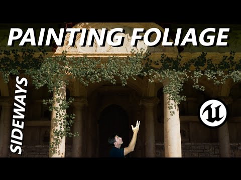 Simple Trick to Paint Foliage Sideways - Unreal Engine 5