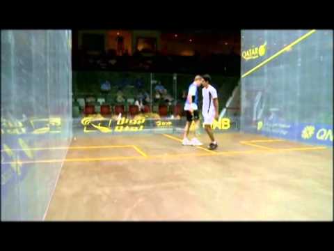 Tarek Momen - Nick Matthew Qatar Classic 2011 Round 2 Highlights
