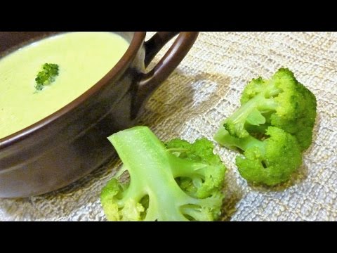 Суп-пюре из капусты брокколи.Самый полезный крем-суп.