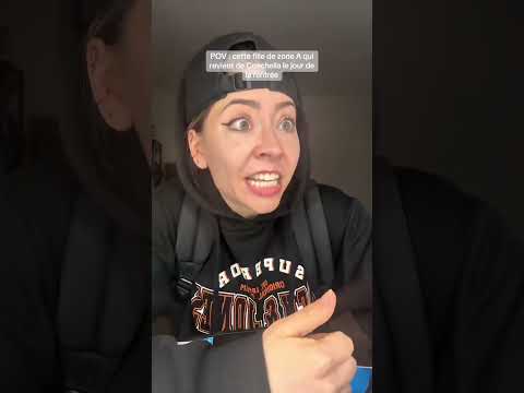 POV : Cette fille de zone A qui revient de Coachella le jour de rentrée #humour #pourtoi #foryou