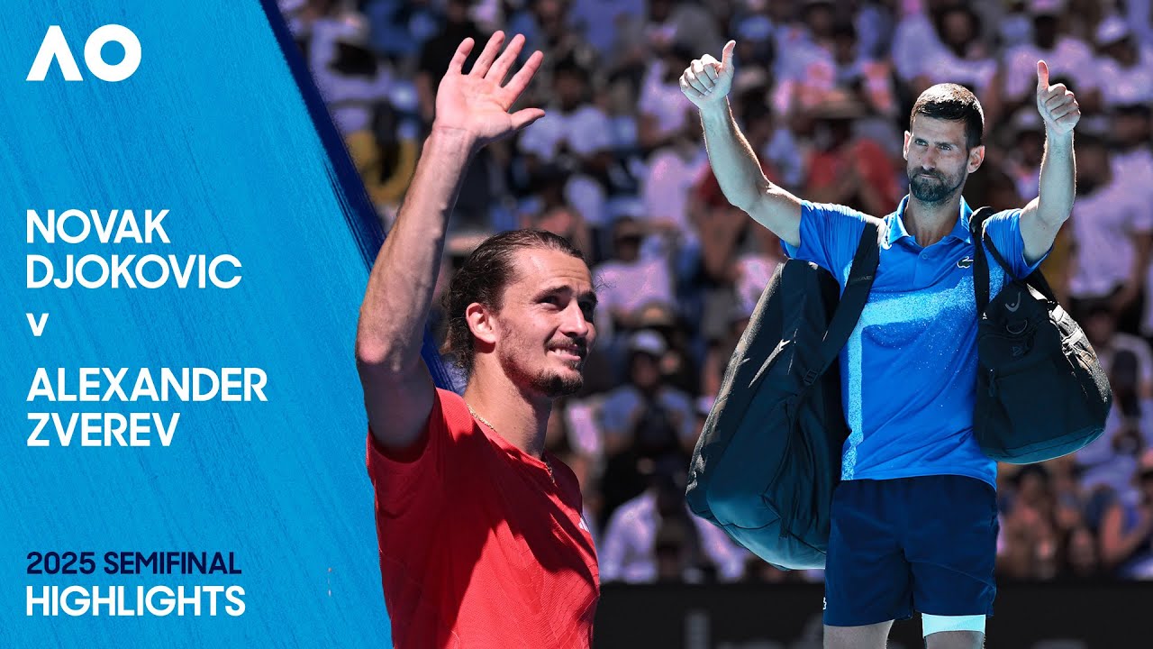 Novak Djokovic v Alexander Zverev Highlights | Australian Open 2025 Semifinal