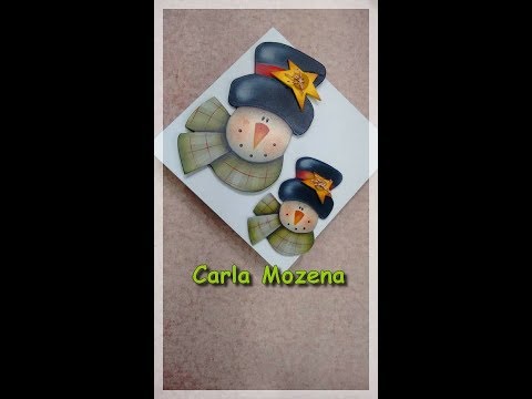 ( Passo-a passo)-Pintura Country no E V A Snow