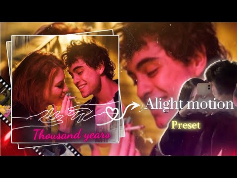 Thousand Years 💖 || Us Couple Edit || Ae Inspired || Alight motion preset