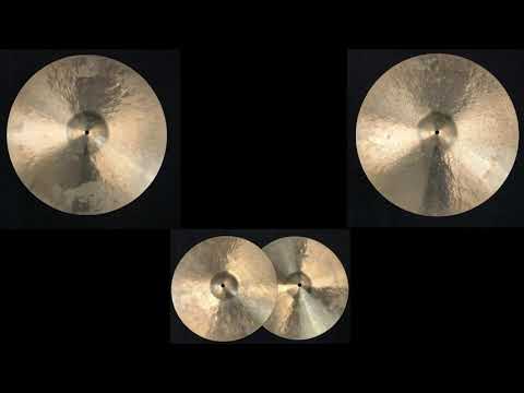 Paiste 22" Cymbal - 2001g, 20" Cymbal - 1808g, 14" Hi-Hat Pair - 840/1112g
