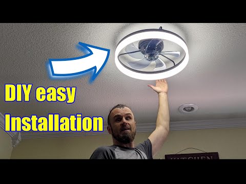 Product Easy installation and  review LCYFBE 20" Modern Ceiling Fan with Light #founditonamazon