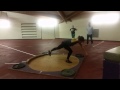 January '15 indoor shot put, 34' 11.75"