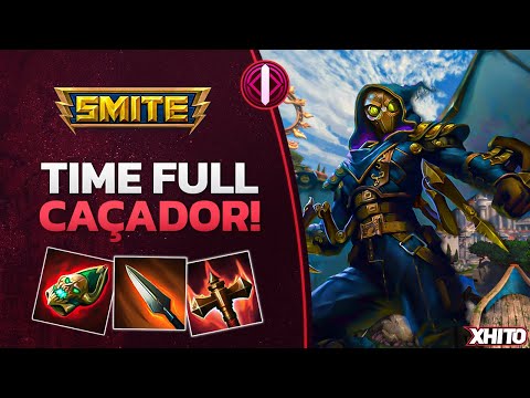 Time FULL caçador na CONQUISTA! UM NOJO TOTAL! AH MUZEN CAB MID - ⚡ Smite BR Conquista