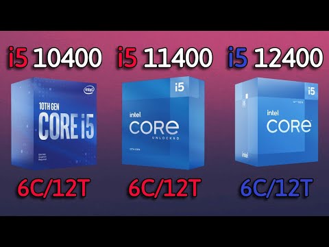 i5 12400 vs i5 11400 vs i5 10400 - Benchmark and test in 7 Games 1080p