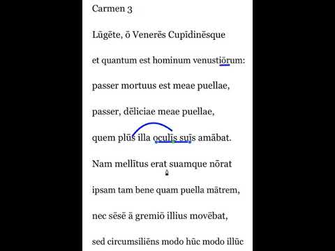 Catullus 3 (lines 1-9)