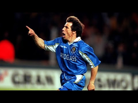 1998 Cup Winners Cup Final - Chelsea 1 - 0 Stuttgart. Zola Winning Goal - ORIGINAL COMMENTARY