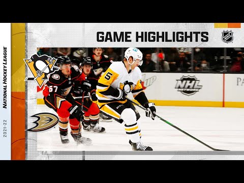 Penguins @ Ducks 1/11/22 | NHL Highlights