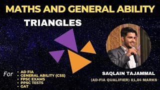 #18 Understanding Triangles: Geometry Introductory Lecture | Maths for CSS, AD-FIA, PPSC, ASF Tests