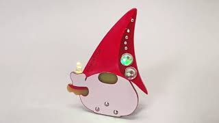 Santa Claus ornament with LED lights is now done!