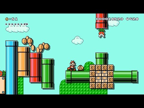 Super Mario Maker 2 - WI-I Block Fort by KingBooBro - No Commentary